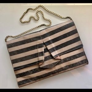 Hoss Intropia Striped Leather Bag